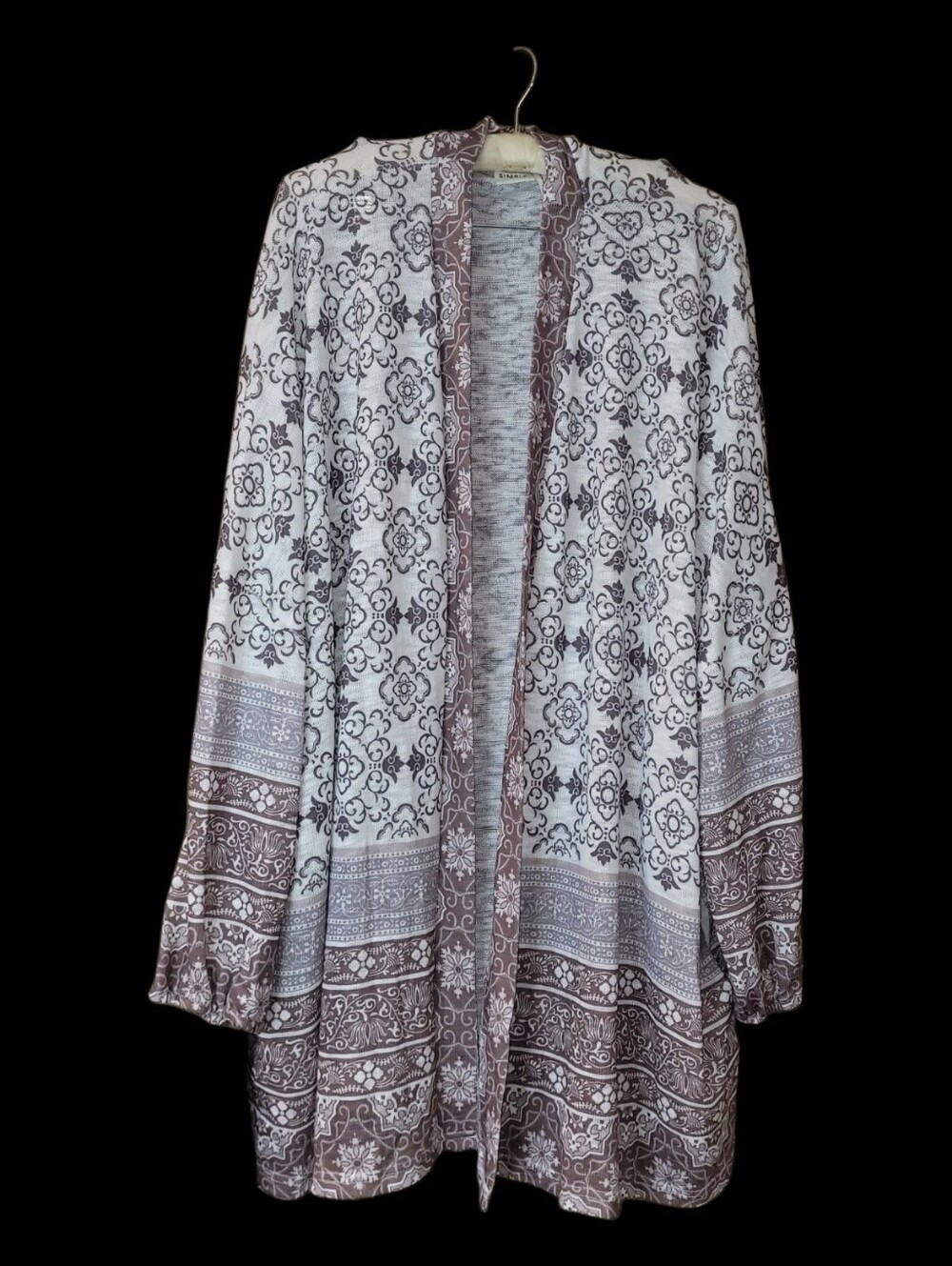 Simple Suzanne Betro Long Boho Cardigan Sweater 2X
